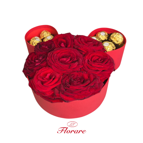 14 Boîte florale en forme d’ourson