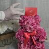 Ourson en roses naturelles - fait main