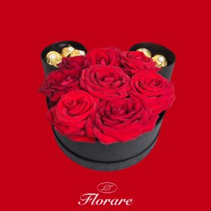 Boîte florale en forme d’ourson